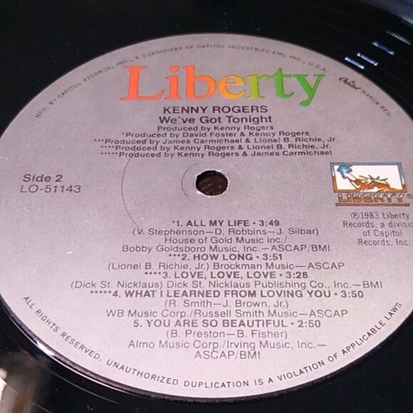 Kenny Rogers Vinyl Record - Picture 9 of 9